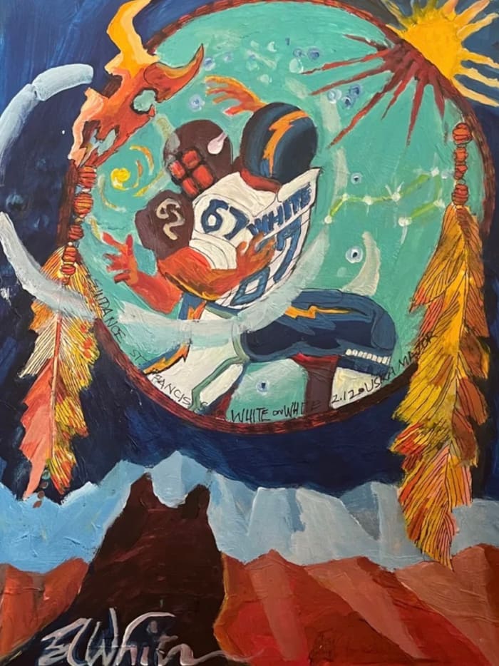 White on White painting